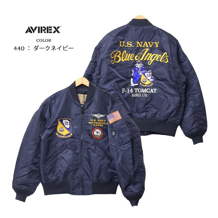 AVIREX アヴィレックス L-2 BLUE ANGLES F-14 中綿なし ブルゾン AVIREX アヴィレックス L-2 BLUE ANGLES F-14 中綿なし ブルゾン
