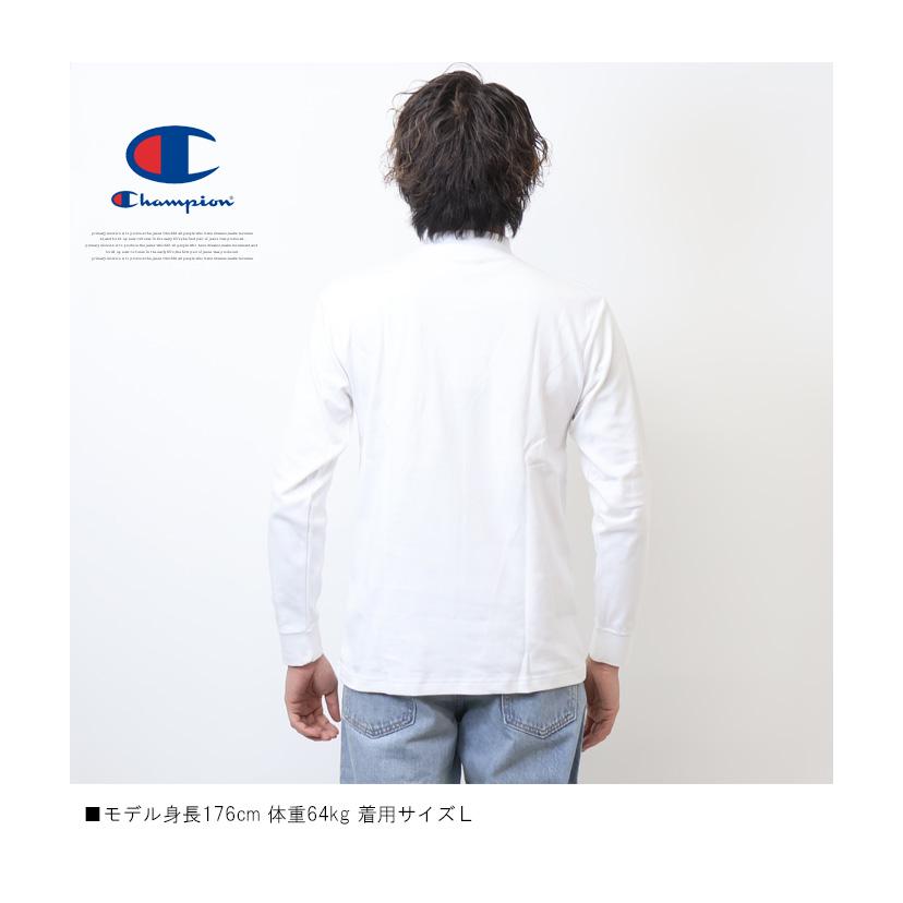 Champion（チャンピオン） ハイネック モックネック ワンポイント 長袖