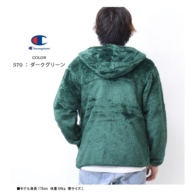 Champion（チャンピオン） ボアフリース ジップパーカー メンズ