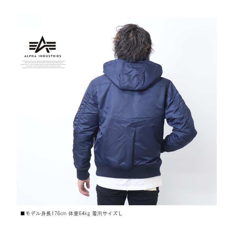 SALE セール ALPHA INDUSTRIES アルファ インダストリーズ フーデッド リブジャケット アウター メンズ 秋冬用 ブルゾン 中綿ジャケット 送料無料 TA1672｜rexone｜12