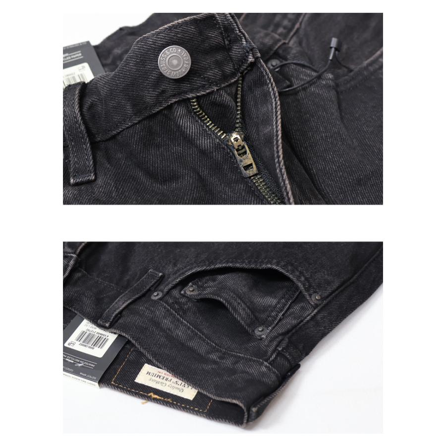 リーバイス黒デニム555新品 Levi's/リーバイス 555 リラックスストレート ブラック WELCOME