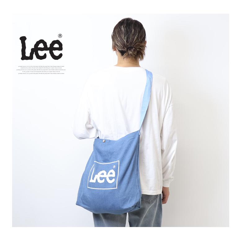 Lee リー ロゴプリント BIG 2WAYトートバッグ ショルダーバッグ