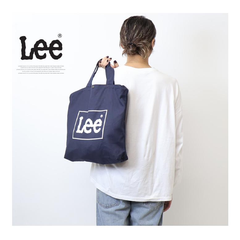 Lee リー ロゴプリント BIG 2WAYトートバッグ ショルダーバッグ Lee リー ロゴプリント BIG 2WAYトートバッグ ショルダーバッグ