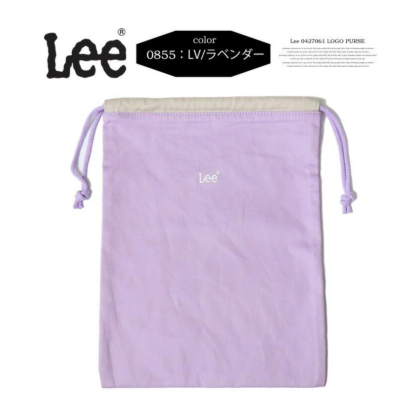 Lee リー ロゴ刺繍 巾着袋 Lサイズ ポーチ キンチャク 着替え Lee リー ロゴ刺繍 巾着袋 Lサイズ ポーチ キンチャク 着替え
