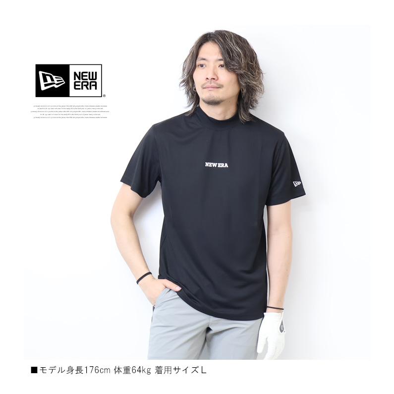 NEW ERA GOLF ニューエラ ゴルフ 半袖Tシャツ モックネック ミッドネック Vertical Logo メンズ ゴルフウェア 送料無料 14109047 14109048 14109049｜rexone｜12