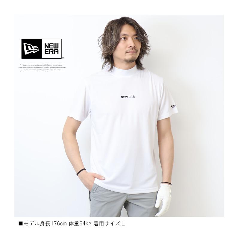 NEW ERA GOLF ニューエラ ゴルフ 半袖Tシャツ モックネック ミッドネック Vertical Logo メンズ ゴルフウェア 送料無料 14109047 14109048 14109049｜rexone｜06