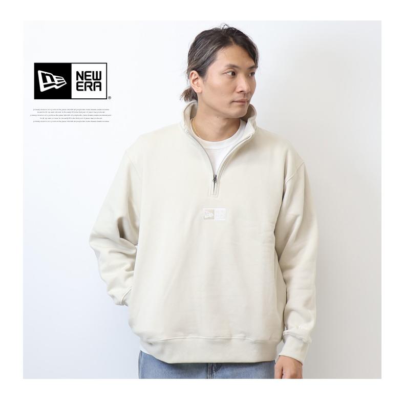 NEW ERA（ニューエラ） ハーフジップ スウェットシャツ 裏起毛 メンズ