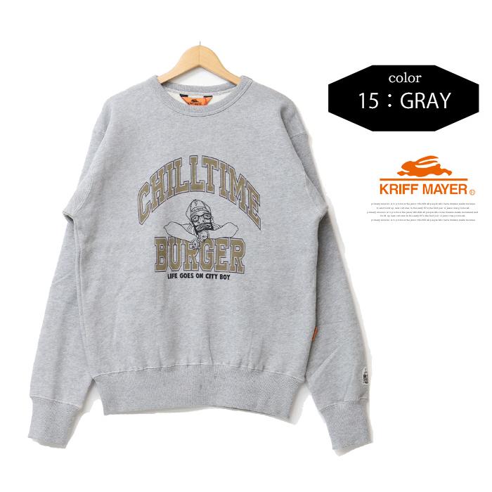 KRIFF MAYER（クリフメイヤー） チルタイム スウェットシャツ バーガー
