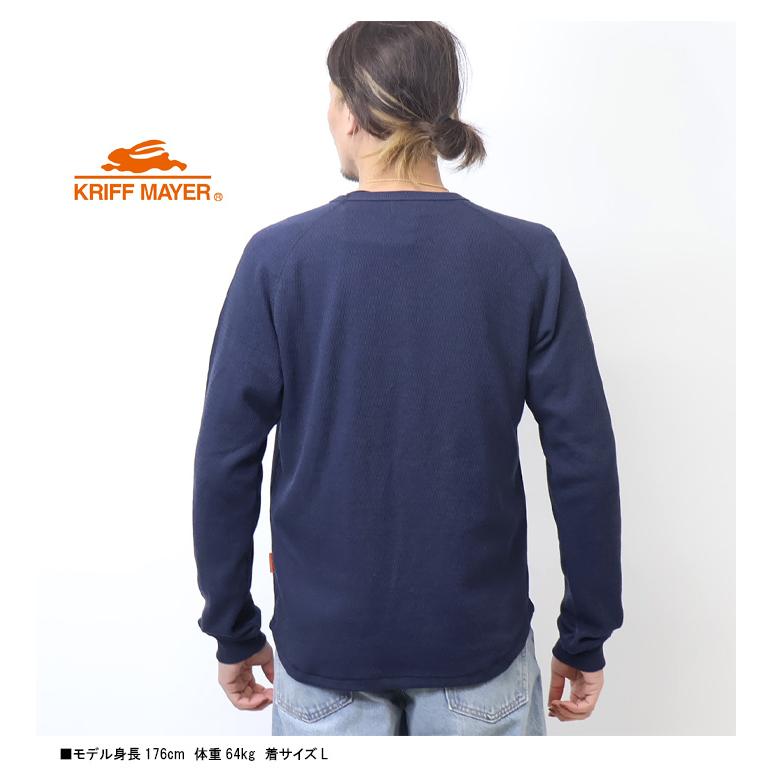 KRIFF MAYER（クリフメイヤー） ハニカムサーマル素材 長袖Tシャツ 長T