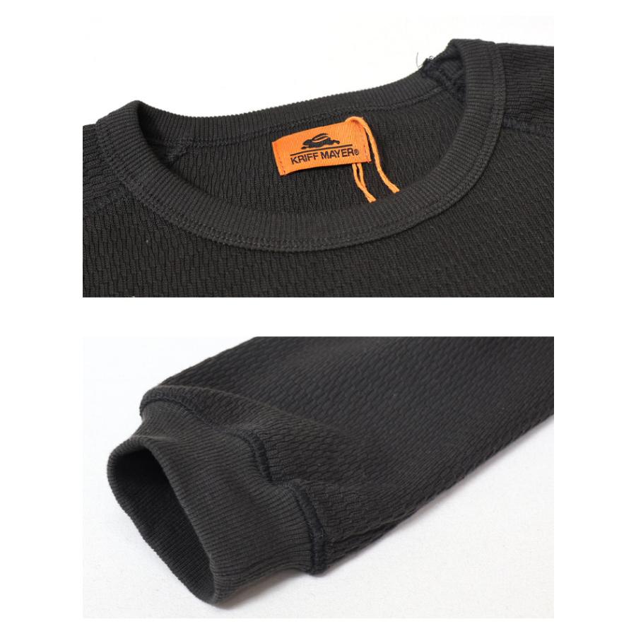 KRIFF MAYER（クリフメイヤー） ハニカムサーマル素材 長袖Tシャツ 長T