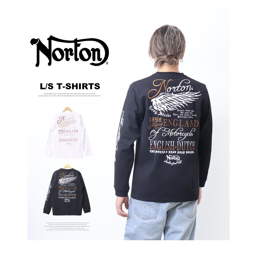 ノートン Norton ウイング刺繍 バックインパクト ロンT メンズ