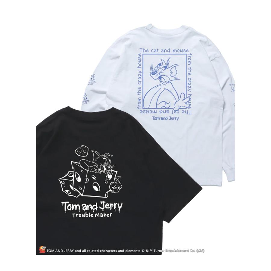 SEQUENZ トムとジェリー レイヤード 長袖Tシャツ 半袖Tシャツ