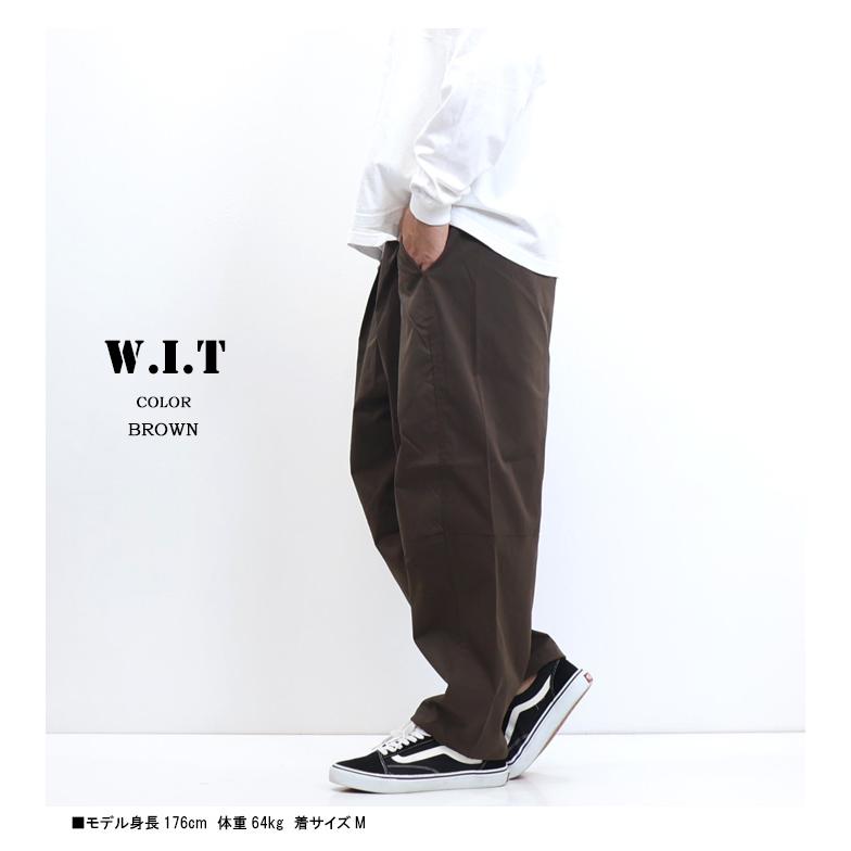 w,i,t バルーンパンツ ワイドパンツ イージーパンツ メンズ 247001A
