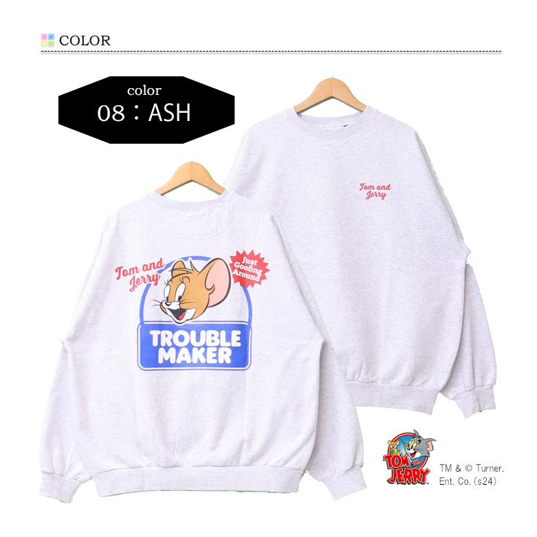 SEQUENZ トムとジェリー レトロ バックプリント クルーネックスウェット 裏起毛 トレーナー メンズ ビッグシルエット トムジェリ 送料無料 24770906 |  | 03
