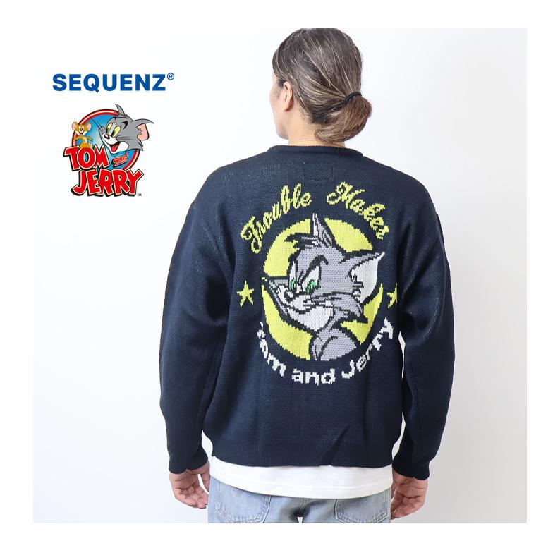 SEQUENZ トムとジェリー サークルジャガード セーター ニット SEQUENZ トムとジェリー サークルジャガード セーター ニット