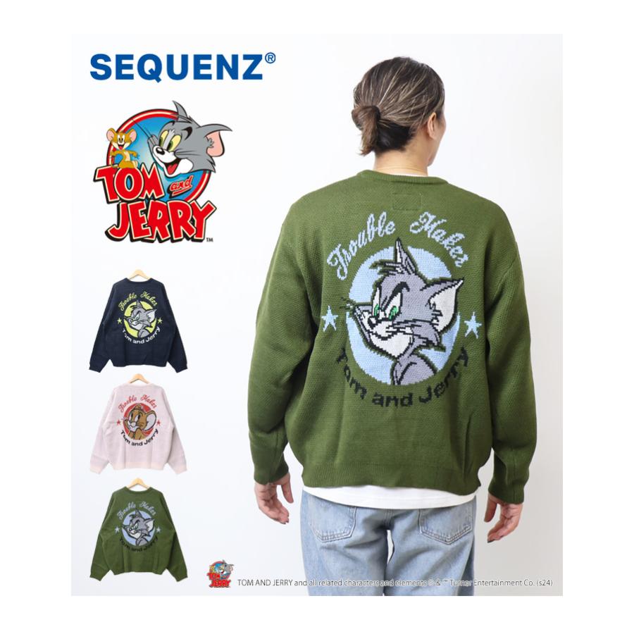 SEQUENZ トムとジェリー サークルジャガード セーター ニット SEQUENZ トムとジェリー サークルジャガード セーター ニット