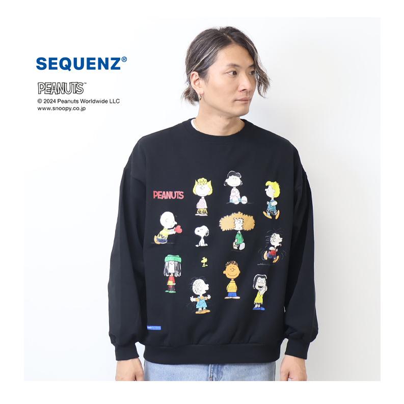 SEQUENZ スヌーピー キャラクタープリント クルーネック SEQUENZ スヌーピー キャラクタープリント クルーネック
