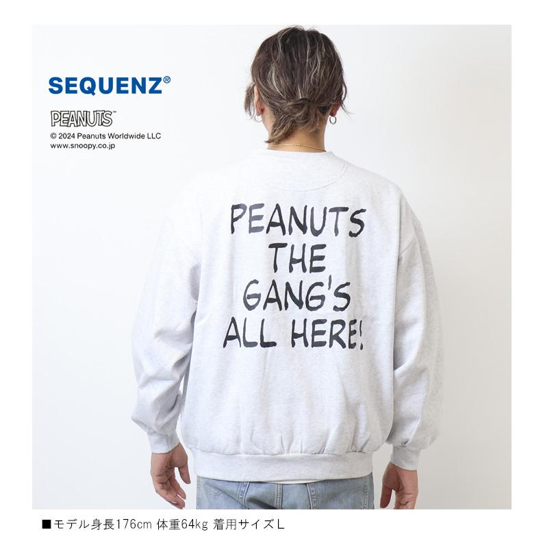 SEQUENZ スヌーピー キャラクタープリント クルーネック