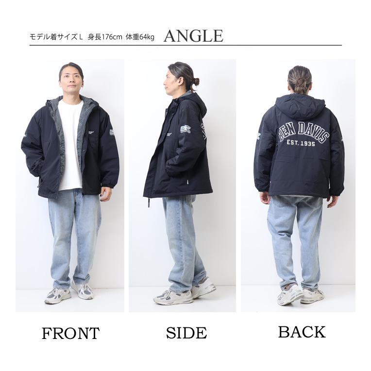 BEN DAVIS（ベンデイビス） アーチロゴ マウンテンパーカー 中綿