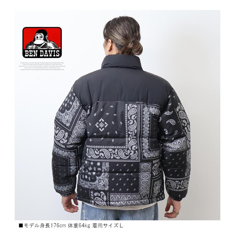 雄貴大原【海外限定ペイズリー柄】コリア　ダウンジャケット　XL ダウンジャケット メンズ オラオラ系 大人 ダウン 刺繍 エンブレム