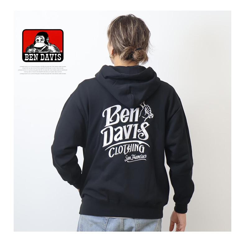 BEN DAVIS（ベンデイビス） クラシックロゴ ハーフジップフーディ