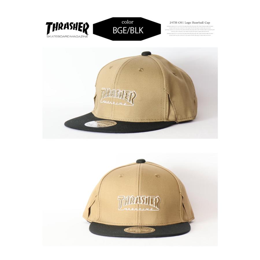 THRASHER スラッシャー ロゴ刺繍 キャップ サングラスホルダー THRASHER スラッシャー ロゴ刺繍 キャップ サングラスホルダー