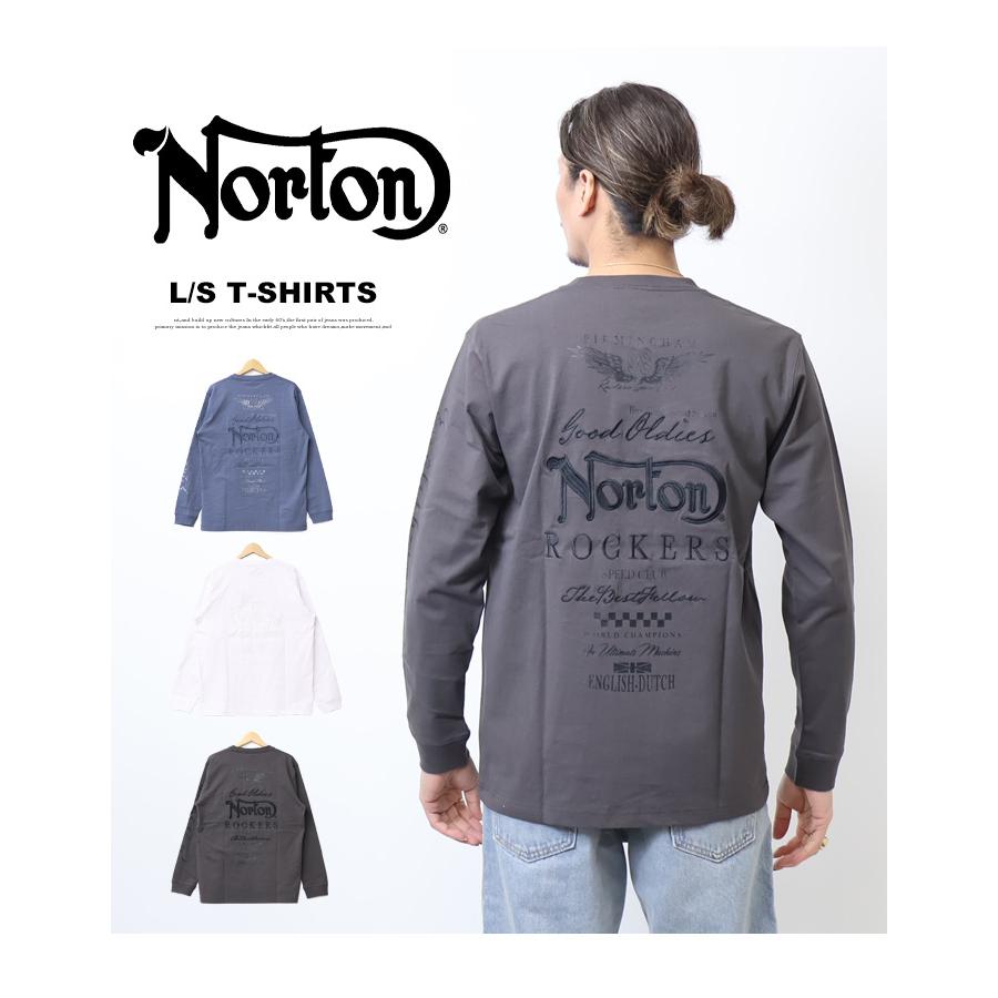 ノートン（NORTON） 3D同系色刺繍 ロンT メンズ 日本限定企画