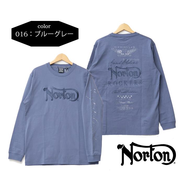 ノートン（NORTON） 3D同系色刺繍 ロンT メンズ 日本限定企画