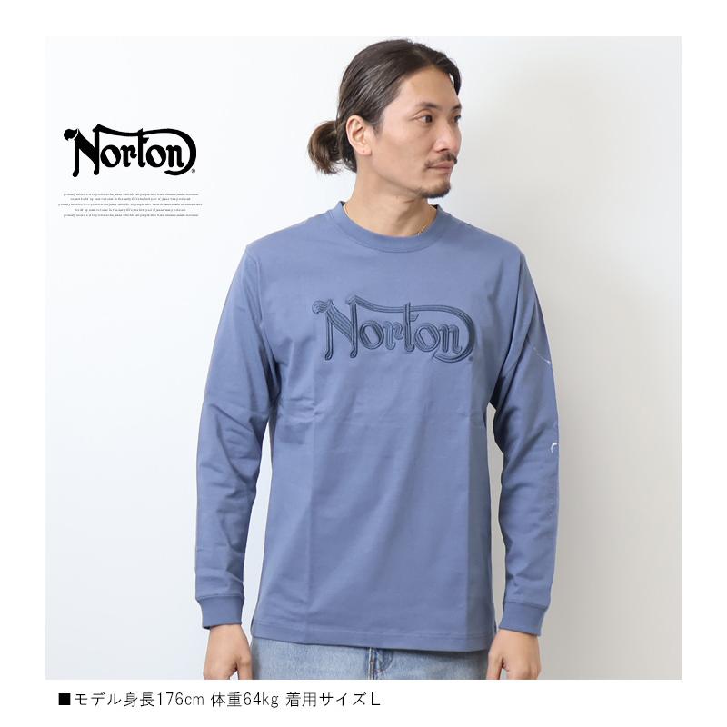 ノートン（NORTON） 3D同系色刺繍 ロンT メンズ 日本限定企画