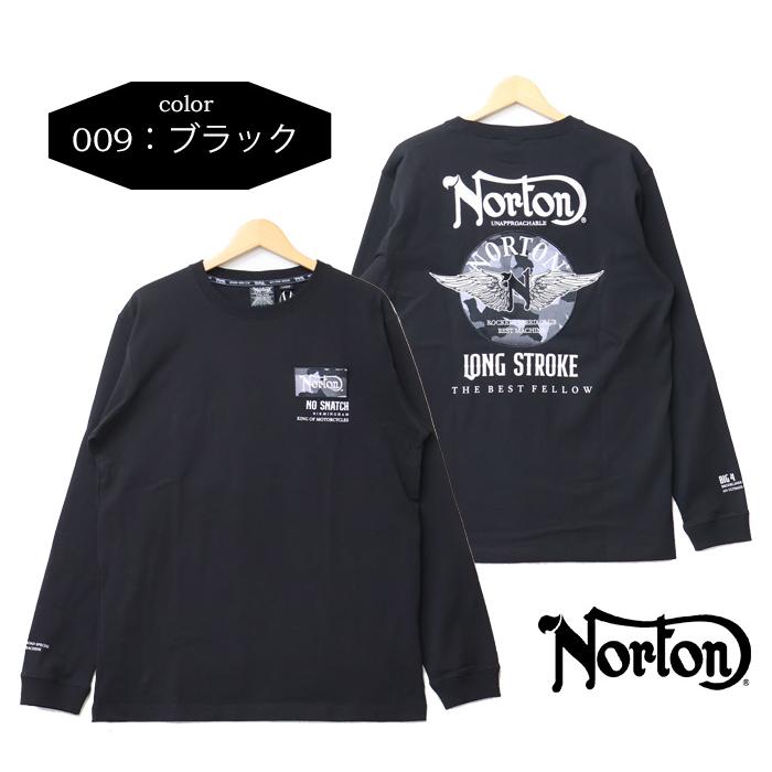 ノートン（NORTON） ウイング刺繍 バック迷彩インパクト ロンT 日本