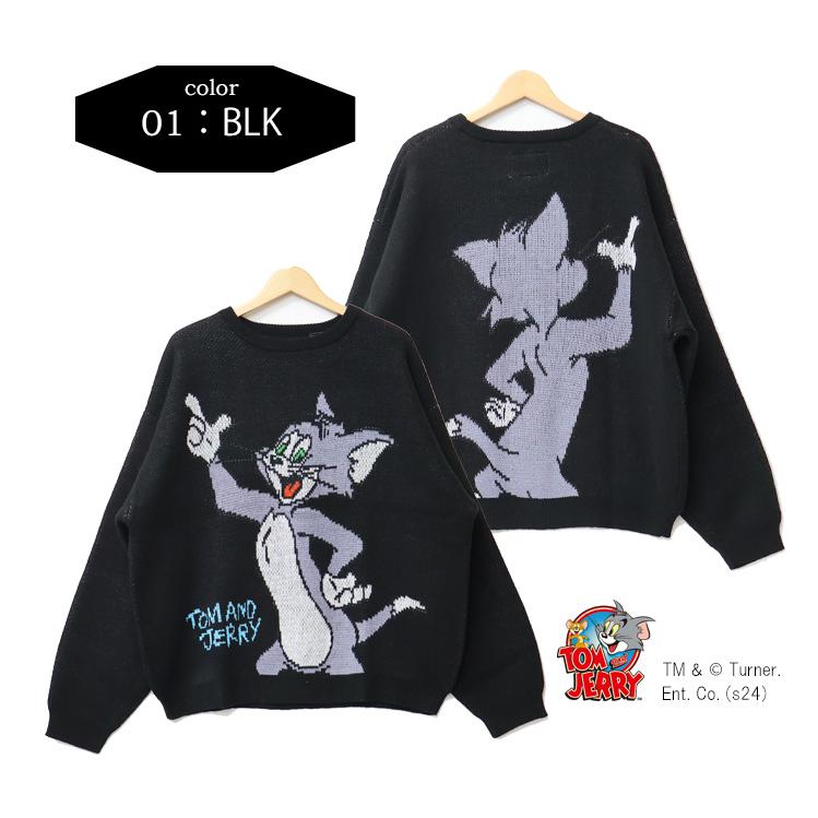 SEQUENZ トムとジェリー キャラクター セーター ニット クルーネック