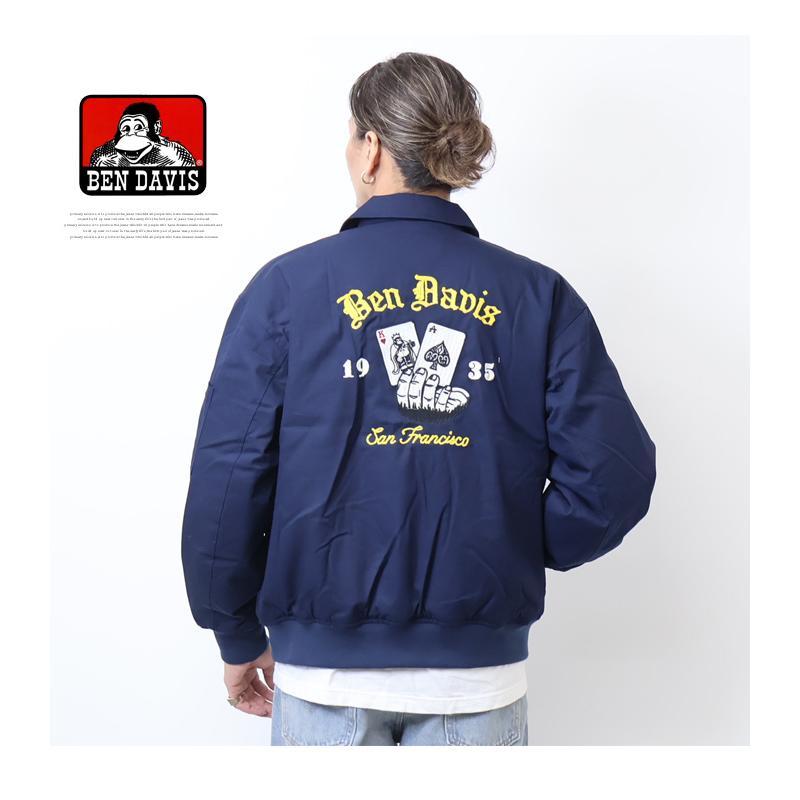 BEN DAVIS（ベンデイビス） トランプ刺繍 ワークジャケット メンズ