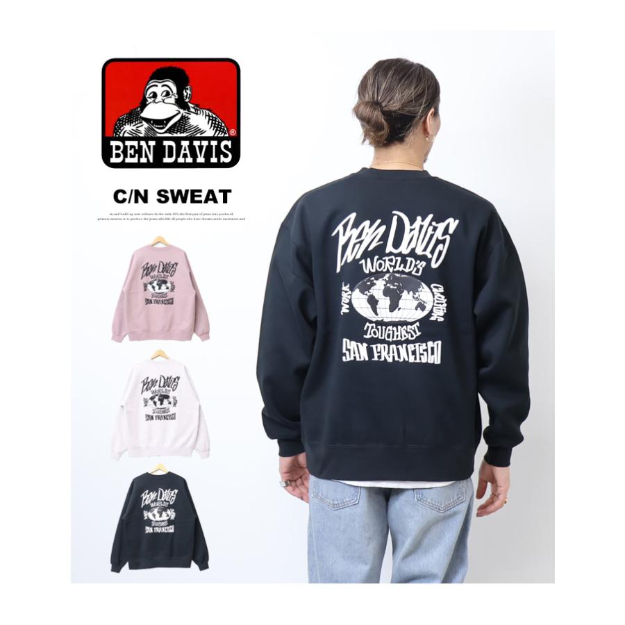 BEN DAVIS（ベンデイビス） モノトーンタギングロゴ クルーネック