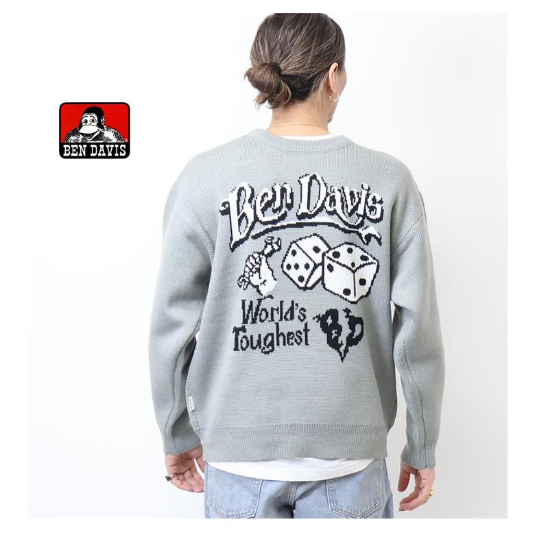 BEN DAVIS（ベンデイビス） クラシックロゴ クルーネックニット 