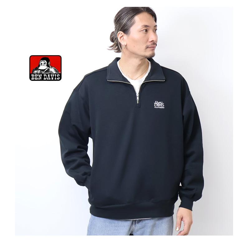 BEN DAVIS ベンデイビス ヘビーウェイト ハーフジップスウェット BEN DAVIS ベンデイビス ヘビーウェイト ハーフジップスウェット