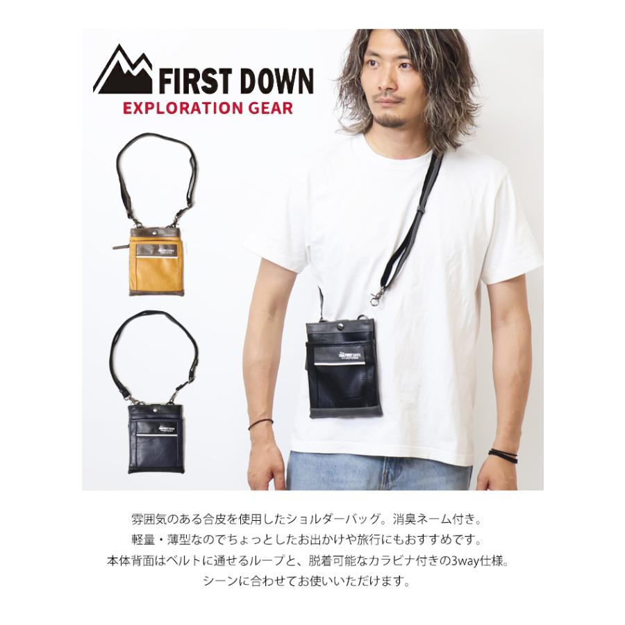 FIRST DOWN EXPLORATION GEAR ファーストダウン 3WAY ショルダーバッグ