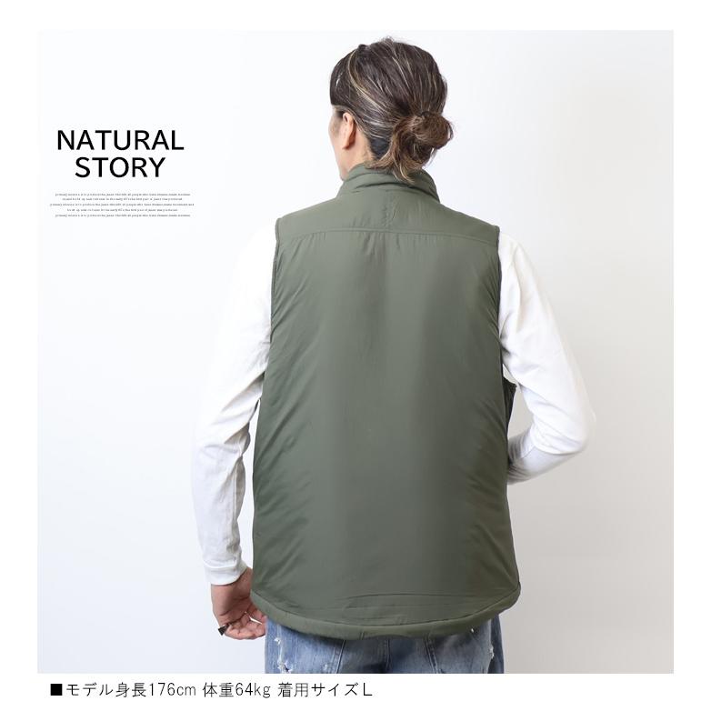 NATURAL STORY 中綿ベスト ライトアウター メンズ 4440-6701 : REX ONE