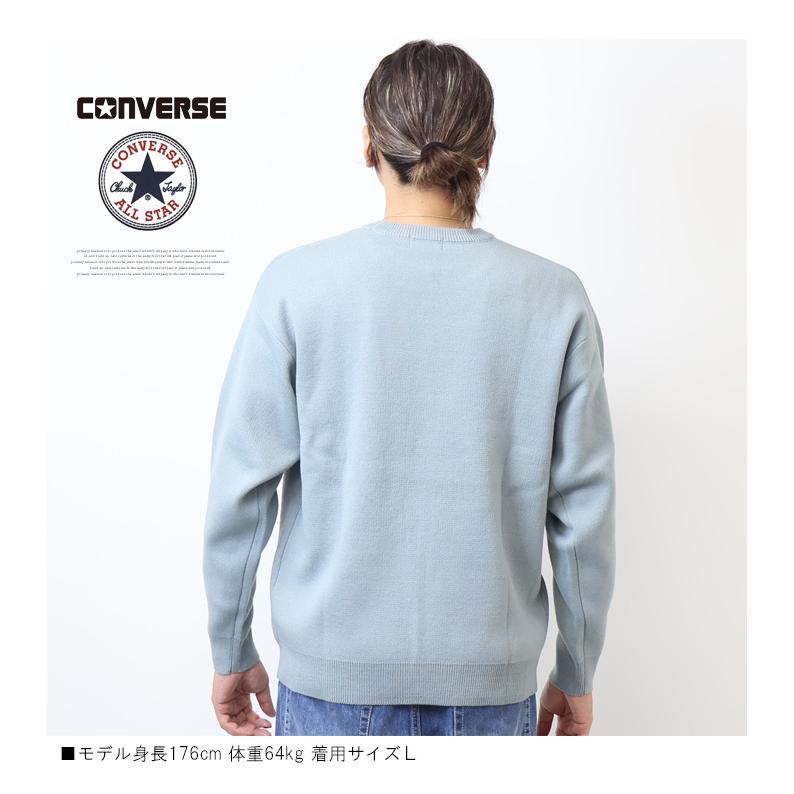 CONVERSE（コンバース） アイコンジャガード セーター ニット クルー