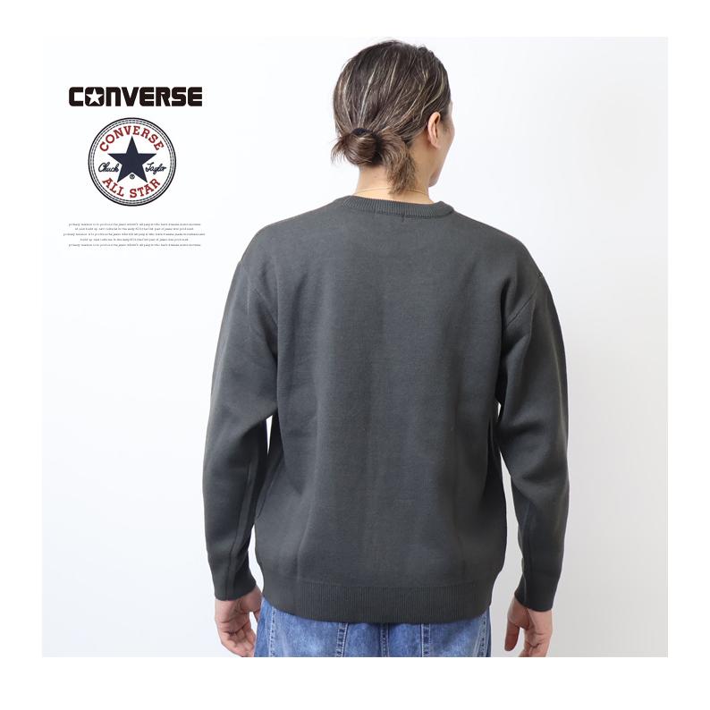 CONVERSE（コンバース） アイコンジャガード セーター ニット クルー