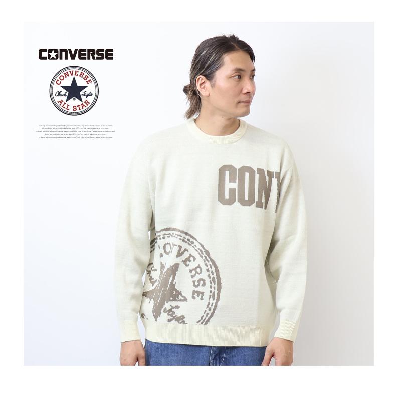 CONVERSE コンバース アイコンジャガード セーター ニット CONVERSE コンバース アイコンジャガード セーター ニット