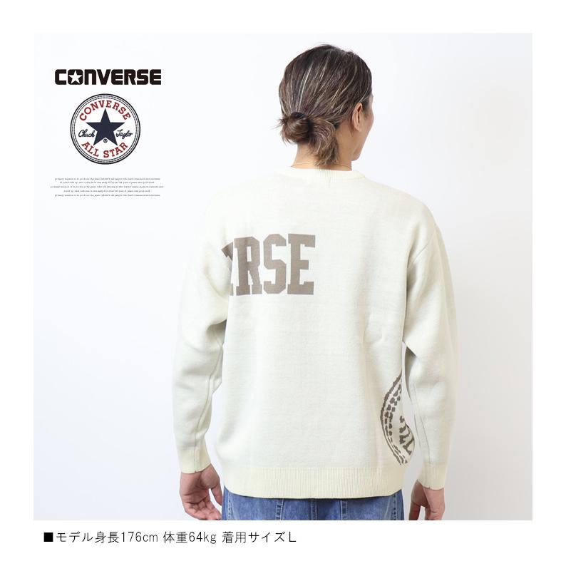 CONVERSE（コンバース） アイコンジャガード セーター ニット クルー