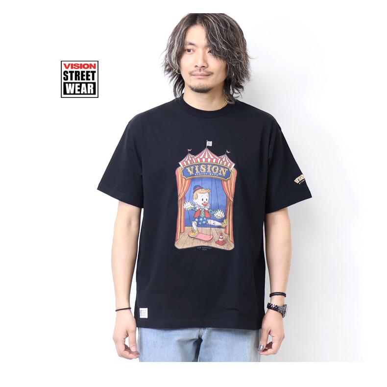 VISION STREET WEAR ビジョンストリートウェアー マリオネットピエロ 半袖Tシャツ 半T ビッグシルエット メンズ 4505011｜rexone｜05