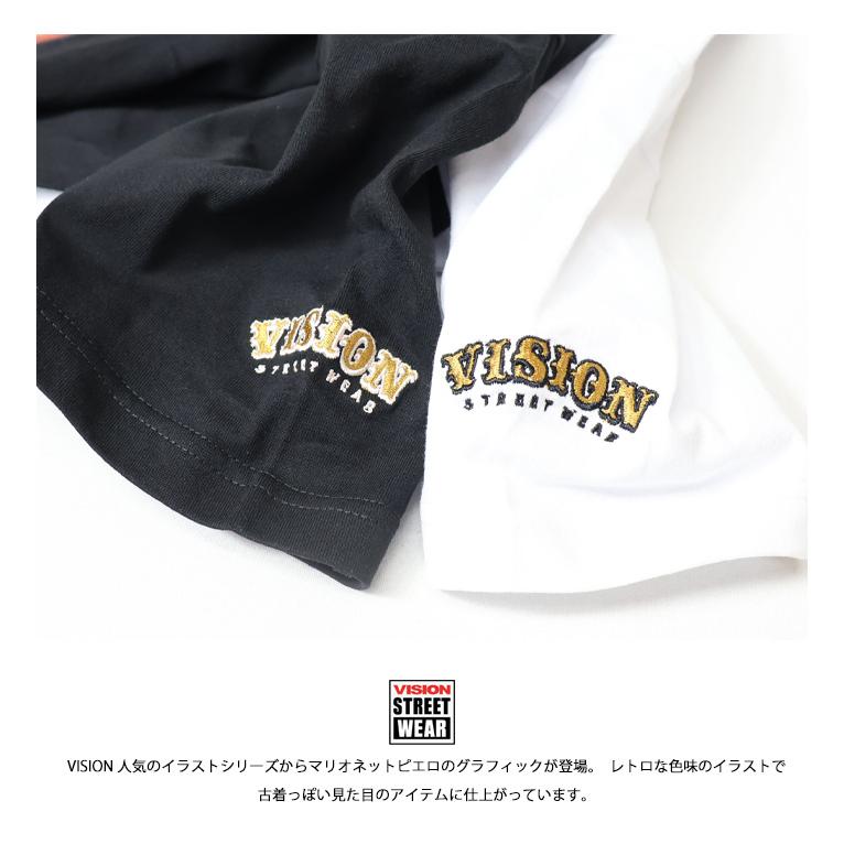 VISION STREET WEAR ビジョンストリートウェアー マリオネットピエロ 半袖Tシャツ 半T ビッグシルエット メンズ 4505011｜rexone｜10