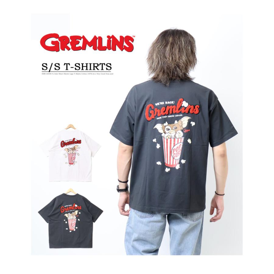 GREMLINES グレムリン バック刺繍 半袖Tシャツ 半T メンズ GREMLINES グレムリン バック刺繍 半袖Tシャツ 半T メンズ