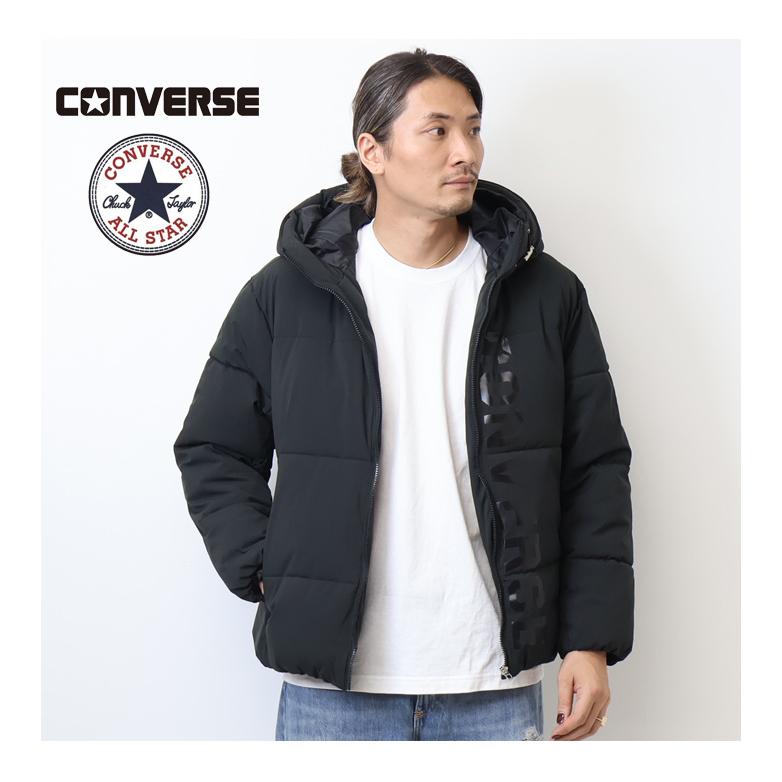CONVERSE コンバース フードロゴ 中綿アウター フードジャケット CONVERSE コンバース フードロゴ 中綿アウター フードジャケット