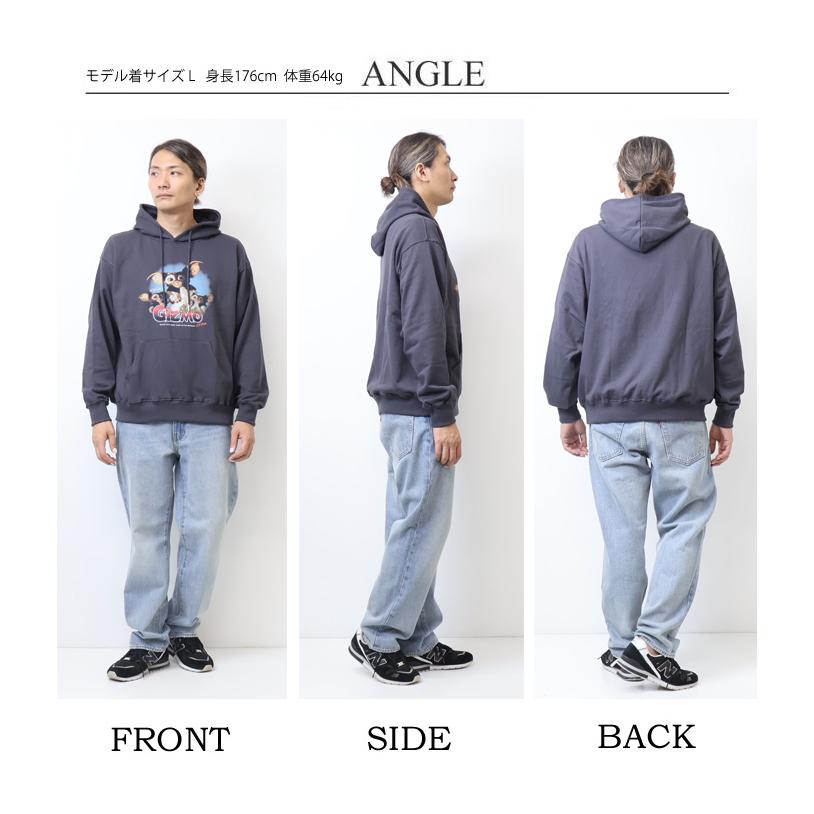 GREMLINES グレムリン フォトプリント スウェットパーカー 裏毛 プル
