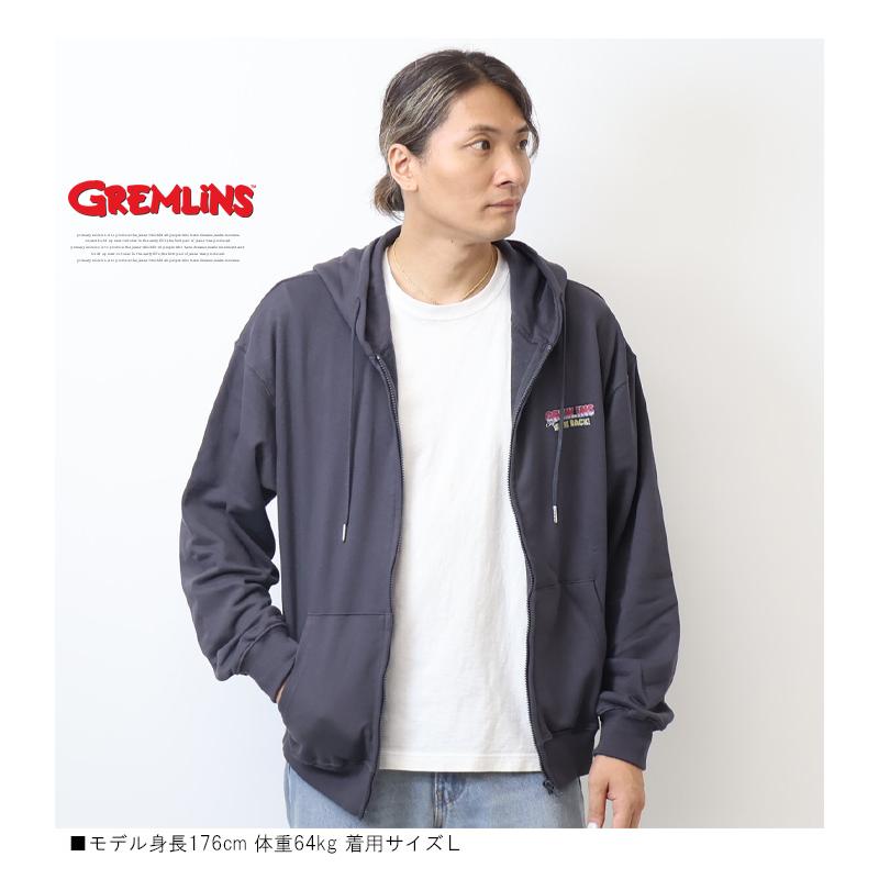 GREMLINES グレムリン フォトプリント スウェットジップパーカー GREMLINES グレムリン フォトプリント スウェットジップパーカー