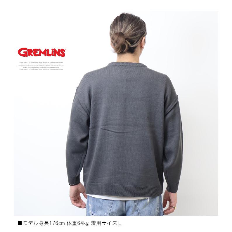 希少グレムリン！！ GREMLINES グレムリン ジャガード クルーネックニット セーター