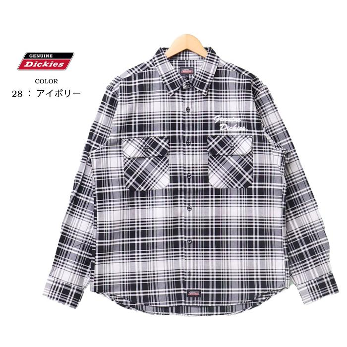 70049　ディッキーズ　長袖チェックシャツ　青ピンク白チェック　サイズM 70049ディッキーズ長袖チェックシャツ青ピンク白チェックサイズM