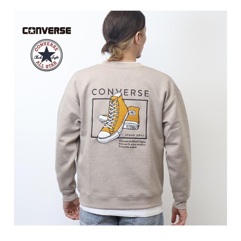 CONVERSE（コンバース） サガラ刺繍 ニットポンチ トレーナー メンズ